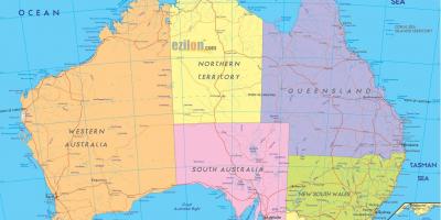 Mapa politikoa Australia